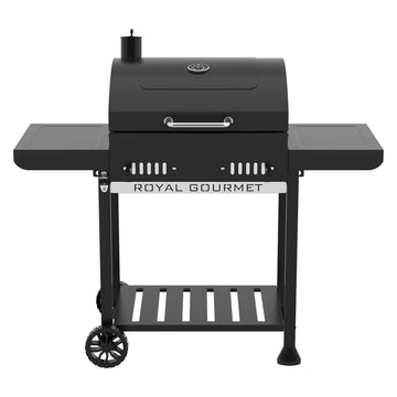 24-Inch Black Movable Charcoal Grill