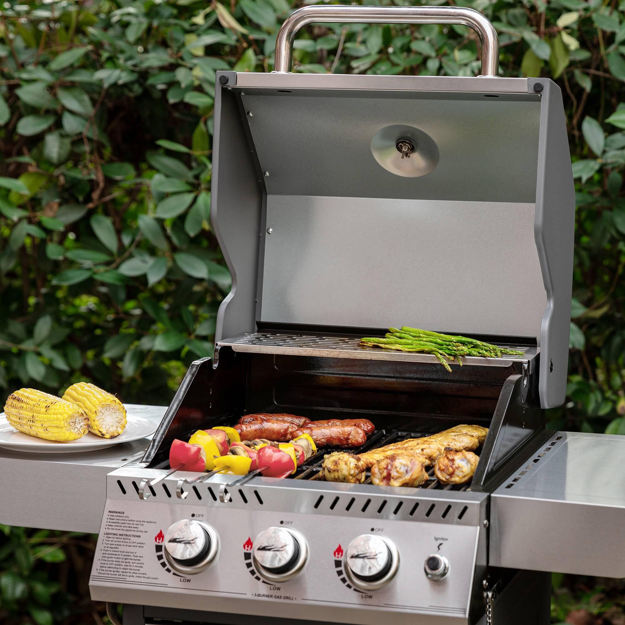 Gas grill with cabinet best sale