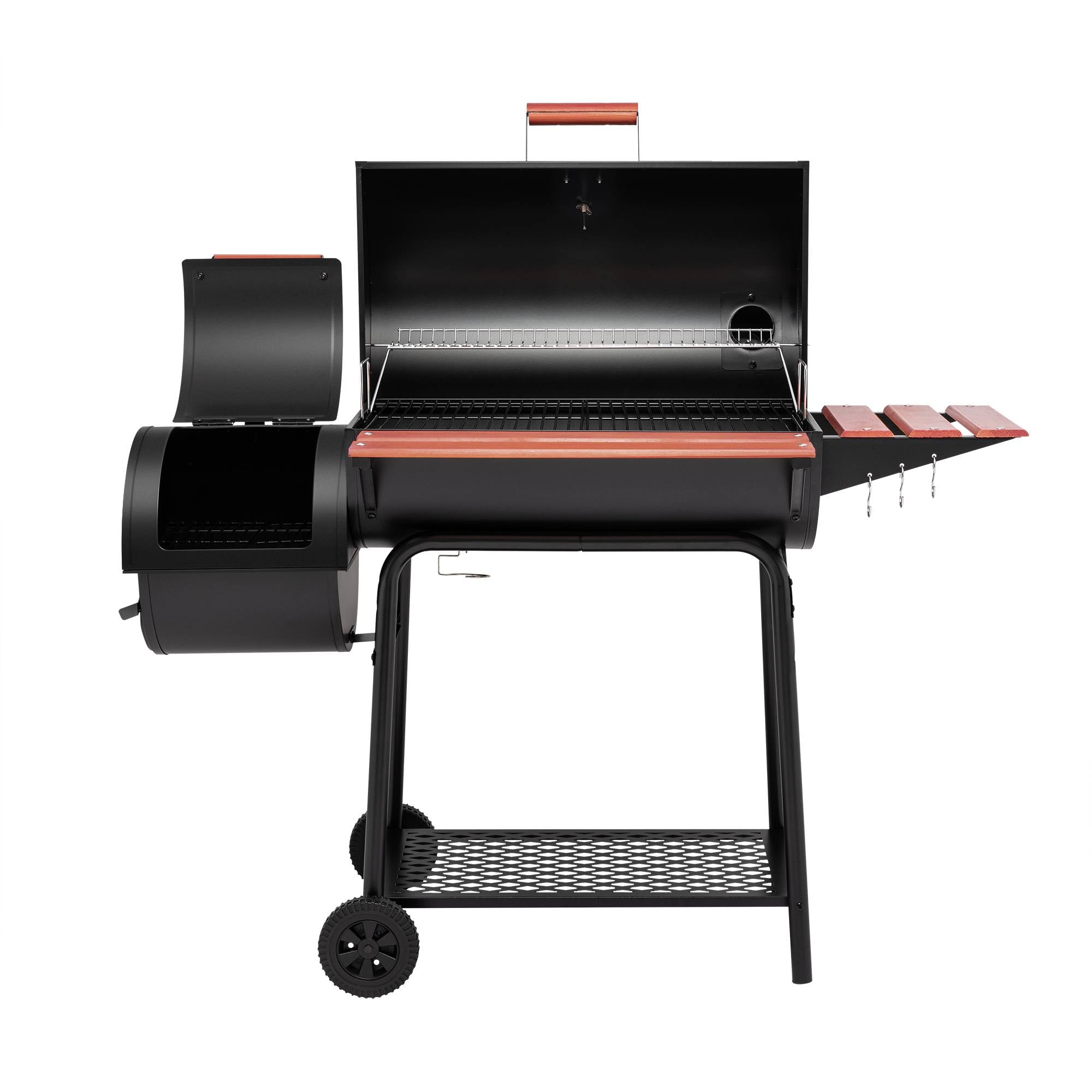 30 Inch Charcoal Grill with Offset Smoker Royal Gourmet