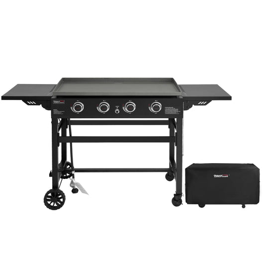 35-Inch 4-Burner Gas Griddle With Cover