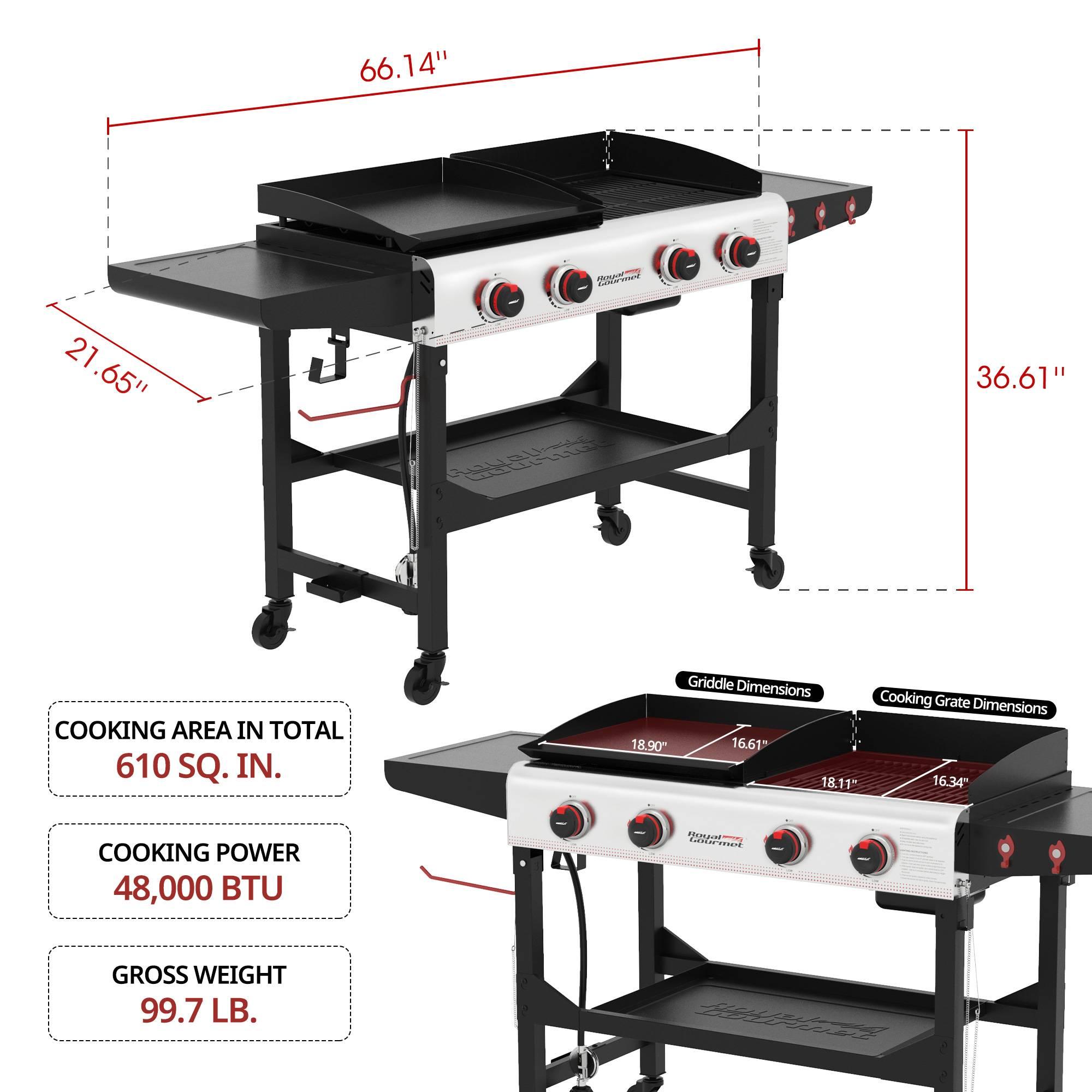 Grill and clearance flat top combo