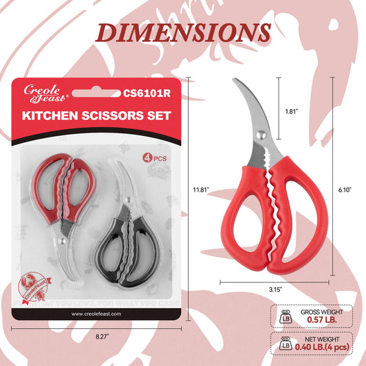 4-Piece Seafood Scissors Set