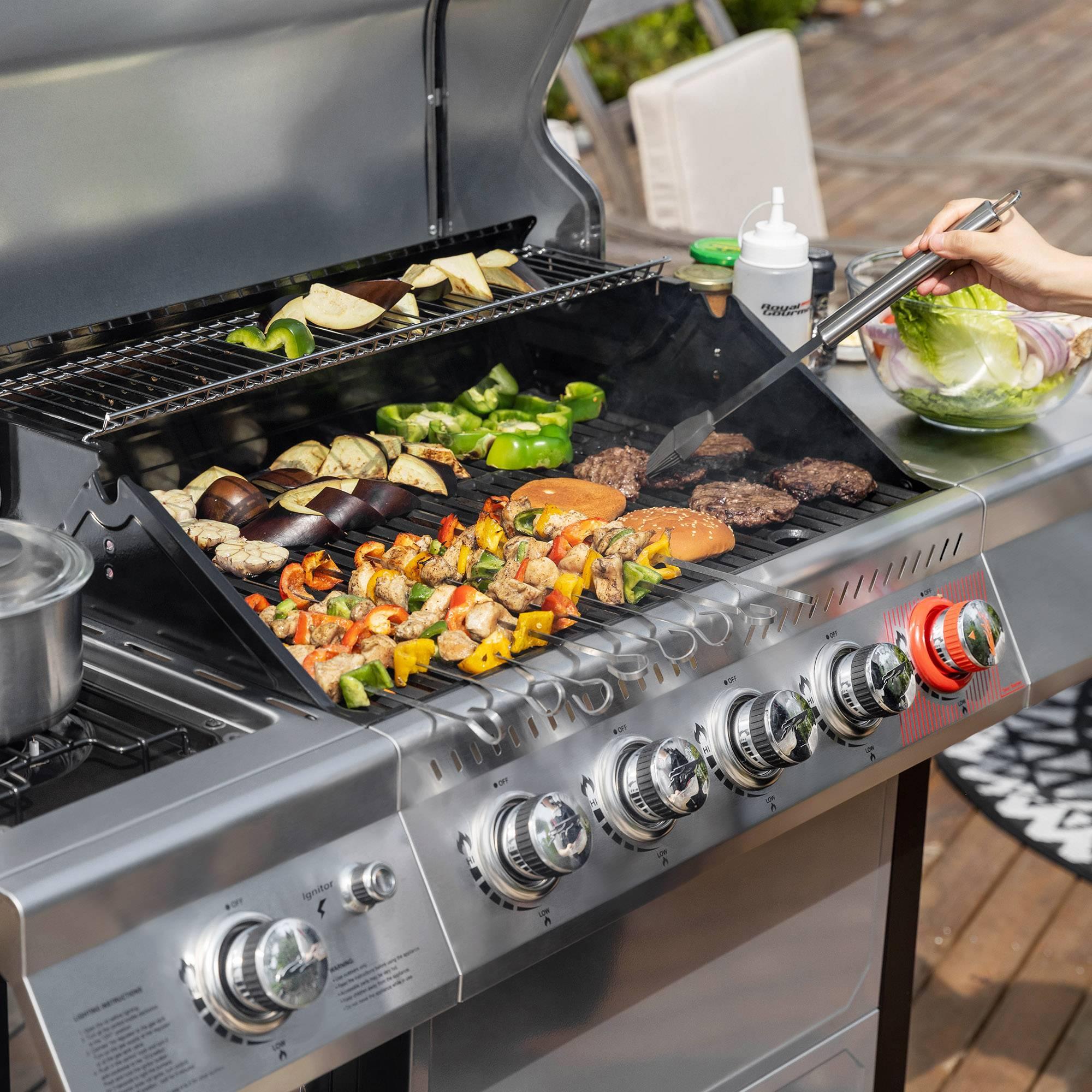 Weber bbq clearance with side burner