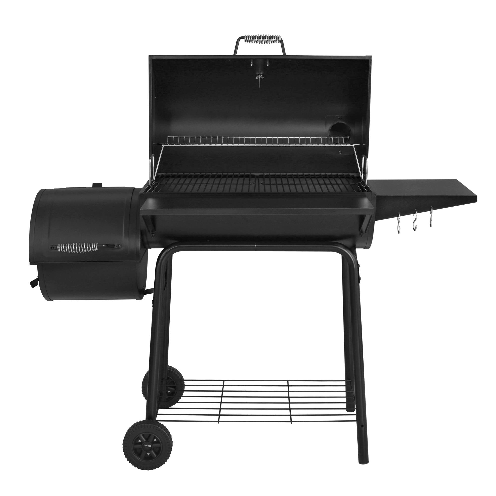 Charcoal Grill W Offset Smoker and Side Table Royal Gourmet