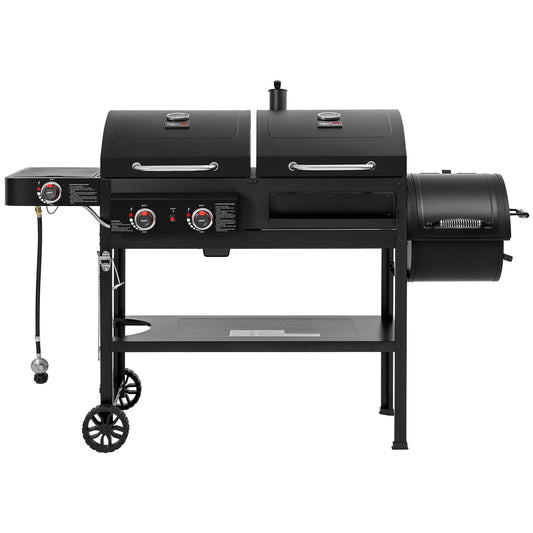 Gas and Charcoal Combo Grill